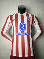 Atletico Madrid Home Player Long Sleeve Jersey 25/26